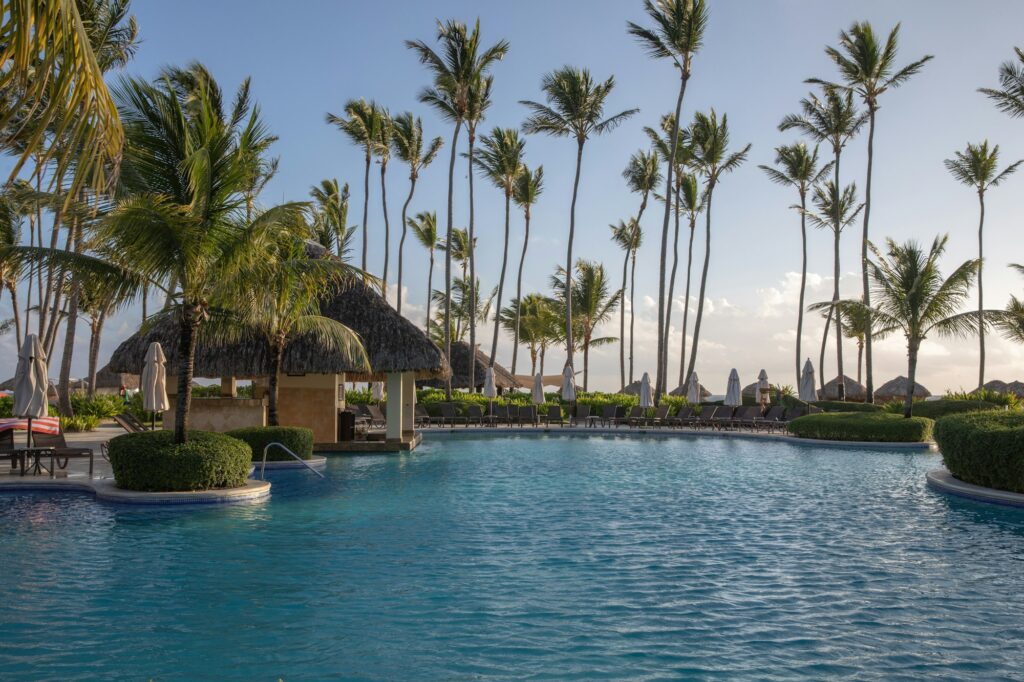 Pool near the ocean