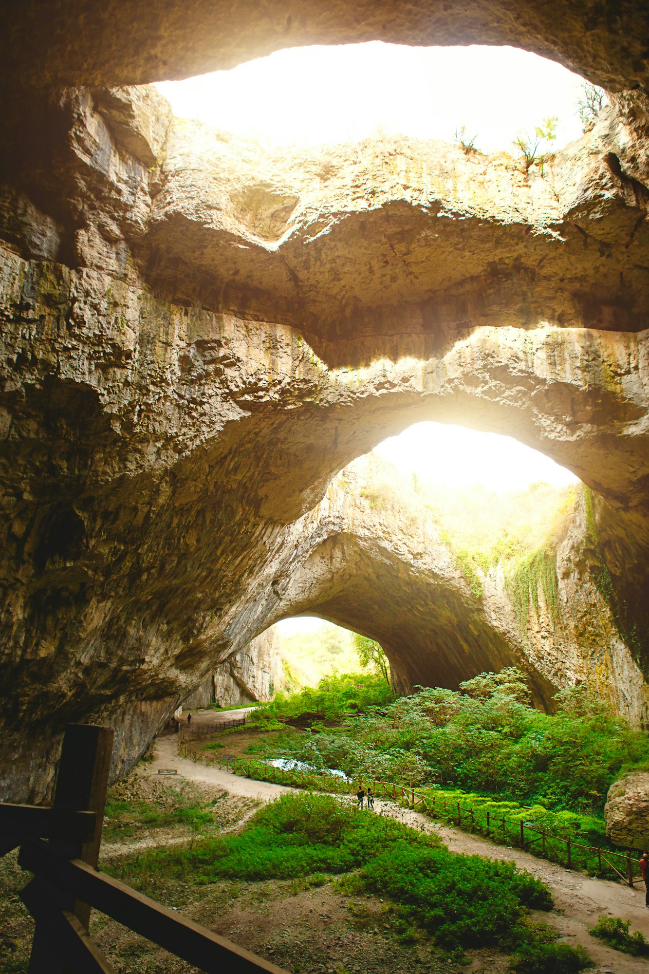 Devetashka cave in Bulgaria - natural attraction.